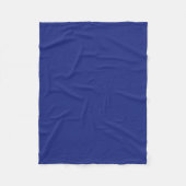 Classic Dark Blue Accent Fleece Blanket Deken (Voorkant)