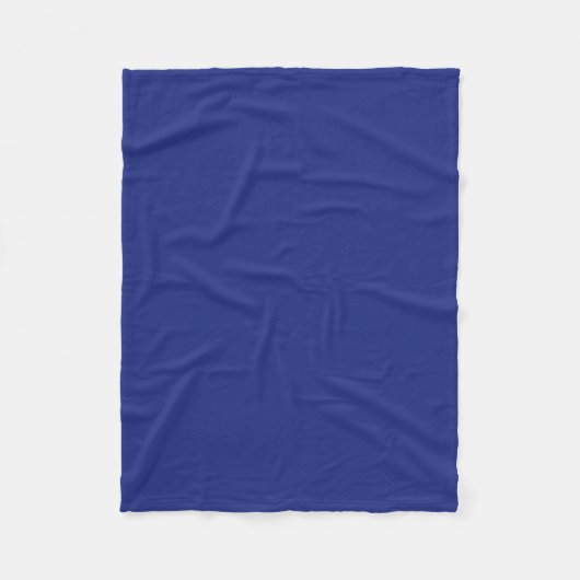 Classic Dark Blue Accent Fleece Blanket Deken (Voorkant)
