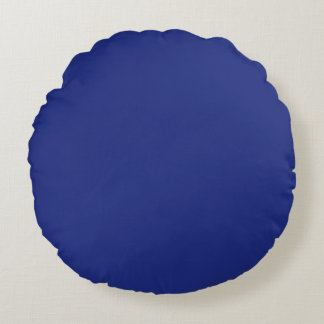 Classic Dark Blue Accent Throw Pillow Rond Kussen