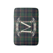 Classic Dark Blue Red Green Plaid Pattern Badmat (Voorkant Verticaal)
