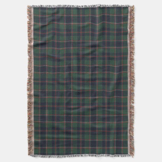 Classic Dark Blue Red Green Plaid Pattern Deken (Voorkant Verticaal)