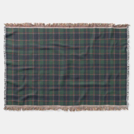 Classic Dark Blue Red Green Plaid Pattern Deken (Voorkant)