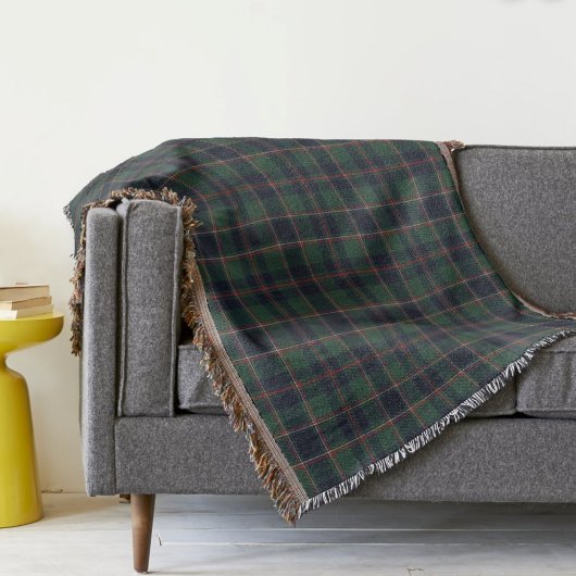 Classic Dark Blue Red Green Plaid Pattern Deken