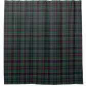 Classic Dark Blue Red Green Plaid Pattern Douchegordijn (Voorkant)