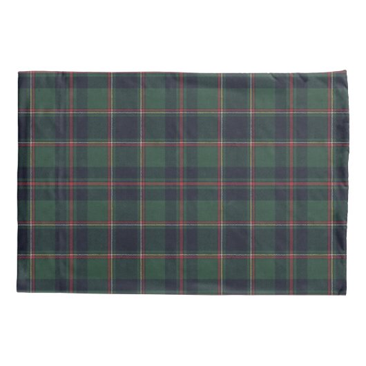 Classic Dark Blue Red Green Plaid Pattern Kussensloop (Achterkant)