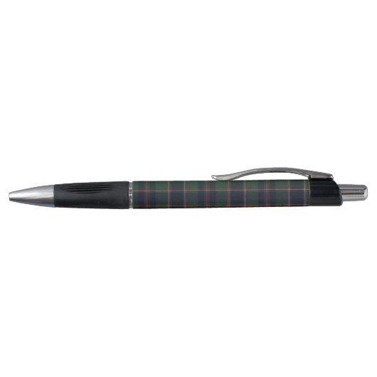 Classic Dark Blue Red Green Plaid Pattern Pen (Bovenkant)