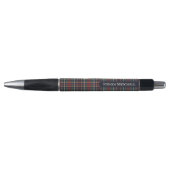 Classic Dark Blue Red Green Plaid Pattern Pen (Voorkant)