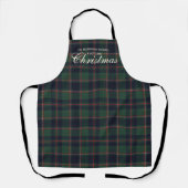 Classic Dark Blue Red Green Plaid Pattern Schort (Voorkant)