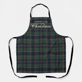 Classic Dark Blue Red Green Plaid Pattern Schort