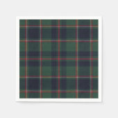 Classic Dark Blue Red Green Plaid Pattern Servet (Voorkant)