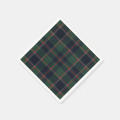 Classic Dark Blue Red Green Plaid Pattern Servet (Hoek)