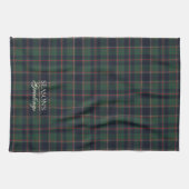 Classic Dark Blue Red Green Plaid Pattern Theedoek (Horizontaal)