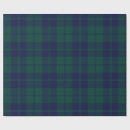 Classic Dark Green Tartan Plaid Pattern Cadeaupapier (Vlak)