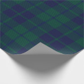 Classic Dark Green Tartan Plaid Pattern Cadeaupapier (Hoek)