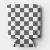 Classic dark grey checkerboard blikjeskoeler (Achterkant)