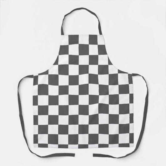 Classic dark grey checkerboard schort (Voorkant)