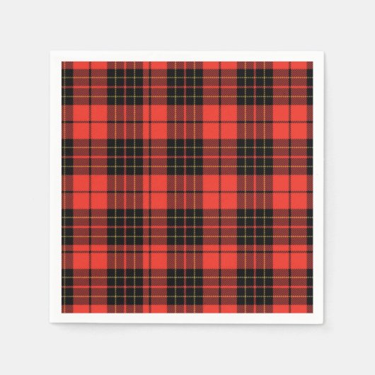 Classic Dark Red Baby Shower Napkins Servet (Voorkant)