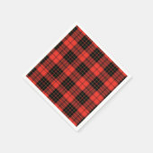 Classic Dark Red Baby Shower Napkins Servet (Hoek)