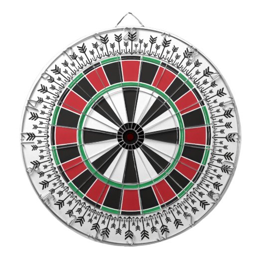 Classic Dartboard Arrow Pattern Game Design Dartbord (Voorkant)