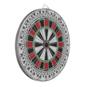 Classic Dartboard Arrow Pattern Game Design Dartbord (Voorkant Links)