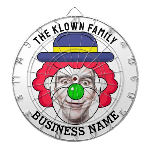 Classic Dartboard with custom text and photo Dartbord (Voorkant)