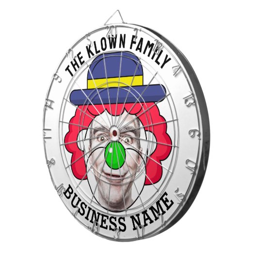 Classic Dartboard with custom text and photo Dartbord (Voorkant Rechts)