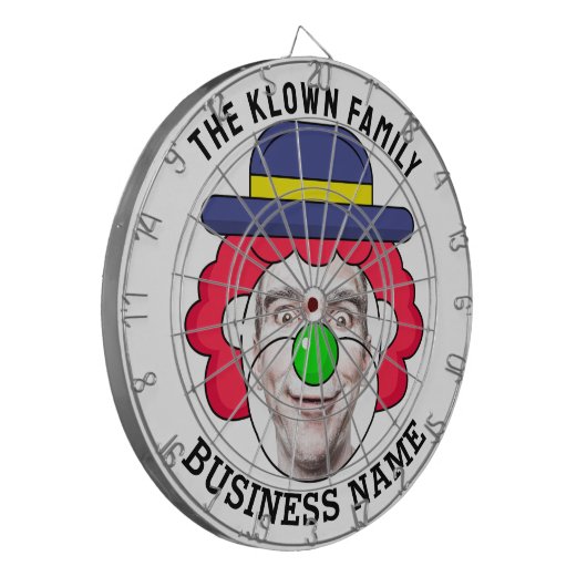 Classic Dartboard with custom text and photo Dartbord (Voorkant Links)