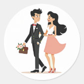 Classic Date Night Sticker (Voorkant)