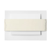 Classic Deckle Edge Ivory Wedding Uitnodigingen Wikkel (Voorkant Voorbeeld)