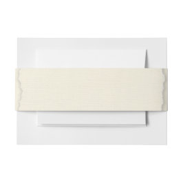 Classic Deckle Edge Ivory Wedding Uitnodigingen Wikkel
