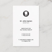 Classic Dentist | Benoemingskaart voor tandheelkun Visitekaartje (Voorkant)