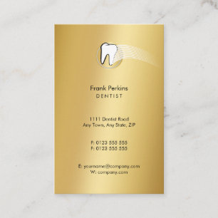 Classic Dentist   Dental Golden Visitekaartje