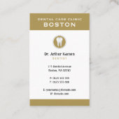 Classic Dentist | Dental Golden Visitekaartje (Voorkant)