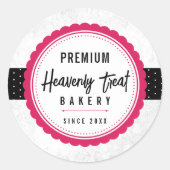 Classic design ronde sticker (Voorkant)