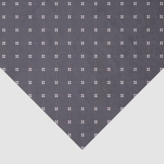 * Classic Diamond Florettes on Grey Tissuepapier (Detail)