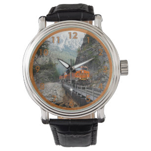 Classic Diesel Train Engine Horloge