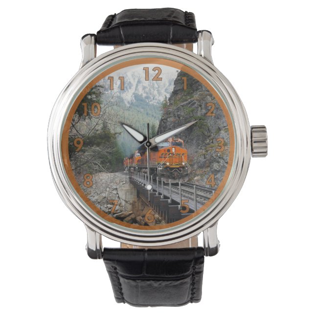 Classic Diesel Train Engine Horloge (Voorkant)