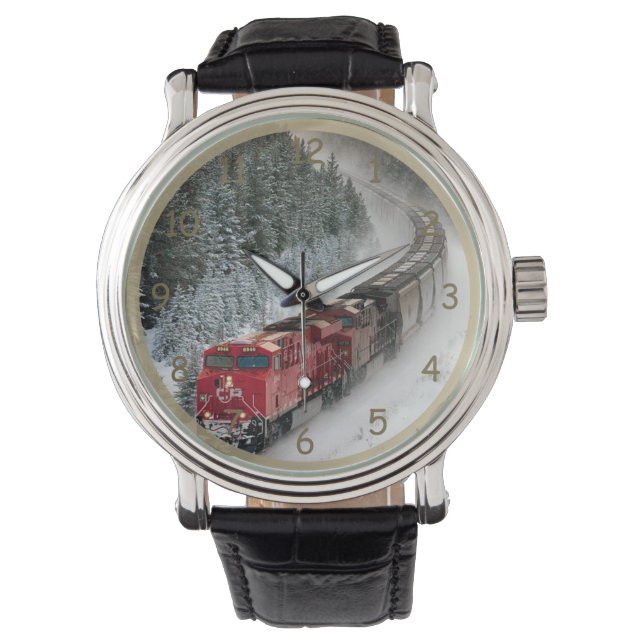 Classic Diesel Train Engine Horloge (Voorkant)