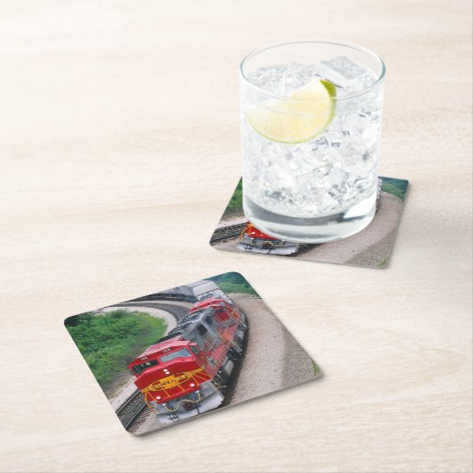 Classic Diesel Train Engine Kartonnen Onderzetters (Insitu)