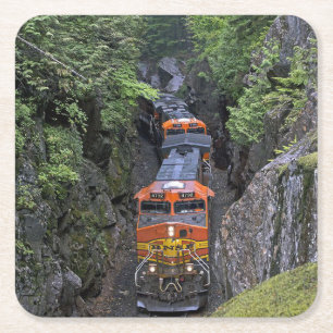 Classic Diesel Train Engine Kartonnen Onderzetters