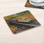 Classic Diesel Train Engine Kartonnen Onderzetters (Schuin)