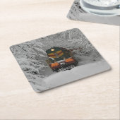 Classic Diesel Train Engine Kartonnen Onderzetters (Schuin)