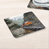 Classic Diesel Train Engine Kartonnen Onderzetters (Schuin)