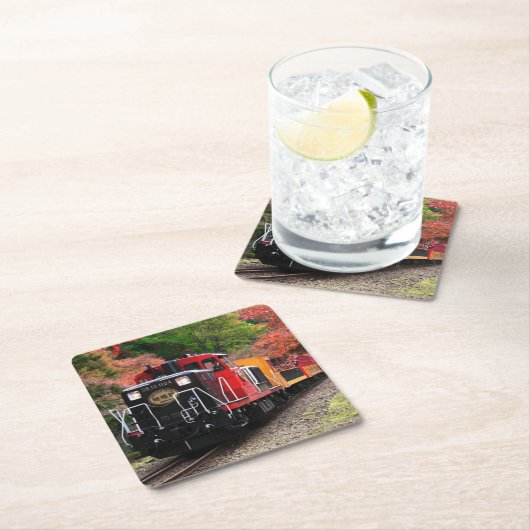 Classic Diesel Train Engine Kartonnen Onderzetters (Insitu)