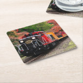 Classic Diesel Train Engine Kartonnen Onderzetters (Schuin)