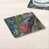 Classic Diesel Train Engine Kartonnen Onderzetters (Schuin)