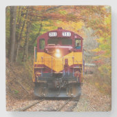 Classic Diesel Train Engine Stenen Onderzetter (Voorkant)