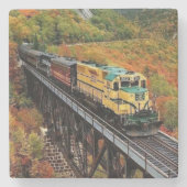 Classic Diesel Train Engine Stenen Onderzetter (Voorkant)