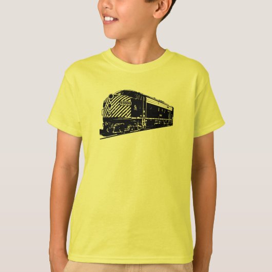 Classic Diesel Train Engine T-shirt (Voorkant)