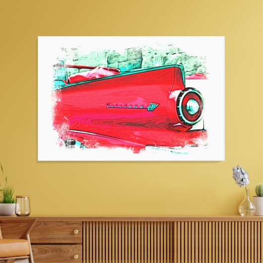 *~* Classic Digitaal Schilderen Foto Retro Canvas Afdruk (Insitu (Woonkamer))